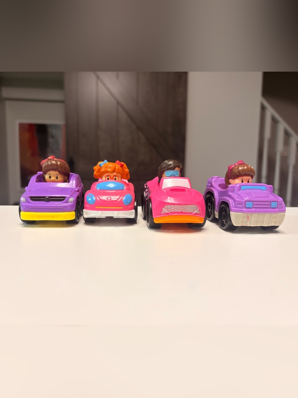 Fisher Price Little People girl Wheelies lot of 4